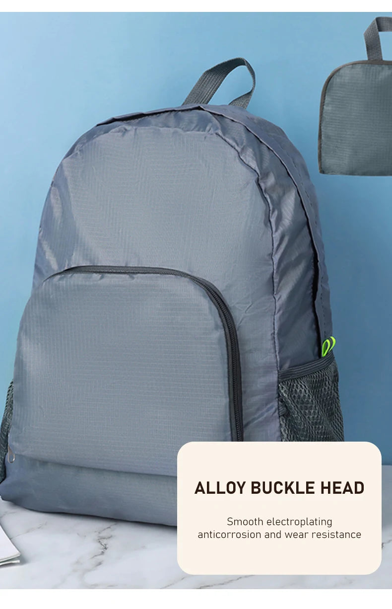 Outdoor Backpack Leisure Large Capacity Lightweight Water Proof Foldable Backpack Outdoor Travel Book Bag