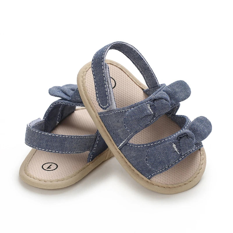 VALEN SINA 0-18M Newborn Baby Girls Summer Shoes Sandals First Walkers Newborn Shoes Casual Soft Sole Sandals Toddler Shoes (Available)