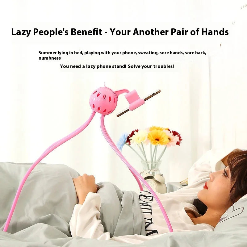 ‌Flexible Octopus Phone Holder Mount Adjustable Bed Desk Stand Hands Free Clip Live Streaming Video Watching TikTok Recording