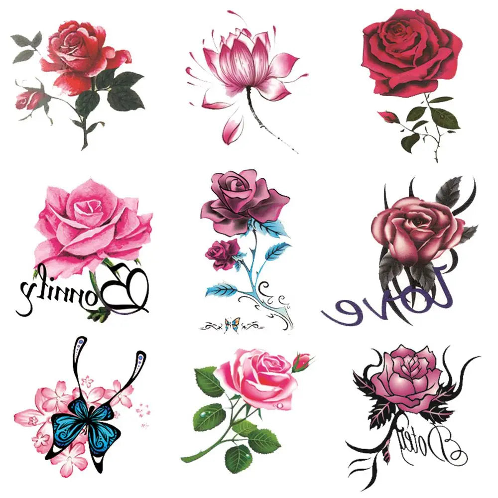 Fashion Butterfly Women Tattoos Body Art Stickers Waterproof Tattoo Stickers Temporary