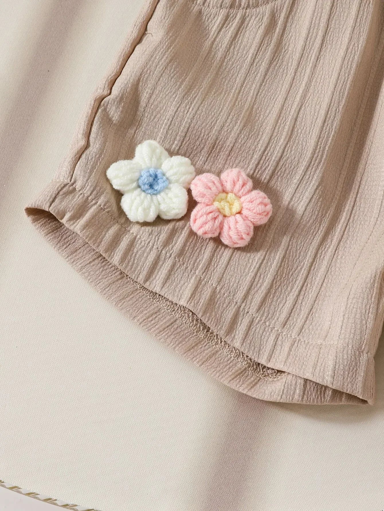 Children's Clothing Sets Small Flower Sleeveless Top + Bow Shorts 2pcs Sets Toddler Girl Clothes Kids Boutique Clothes