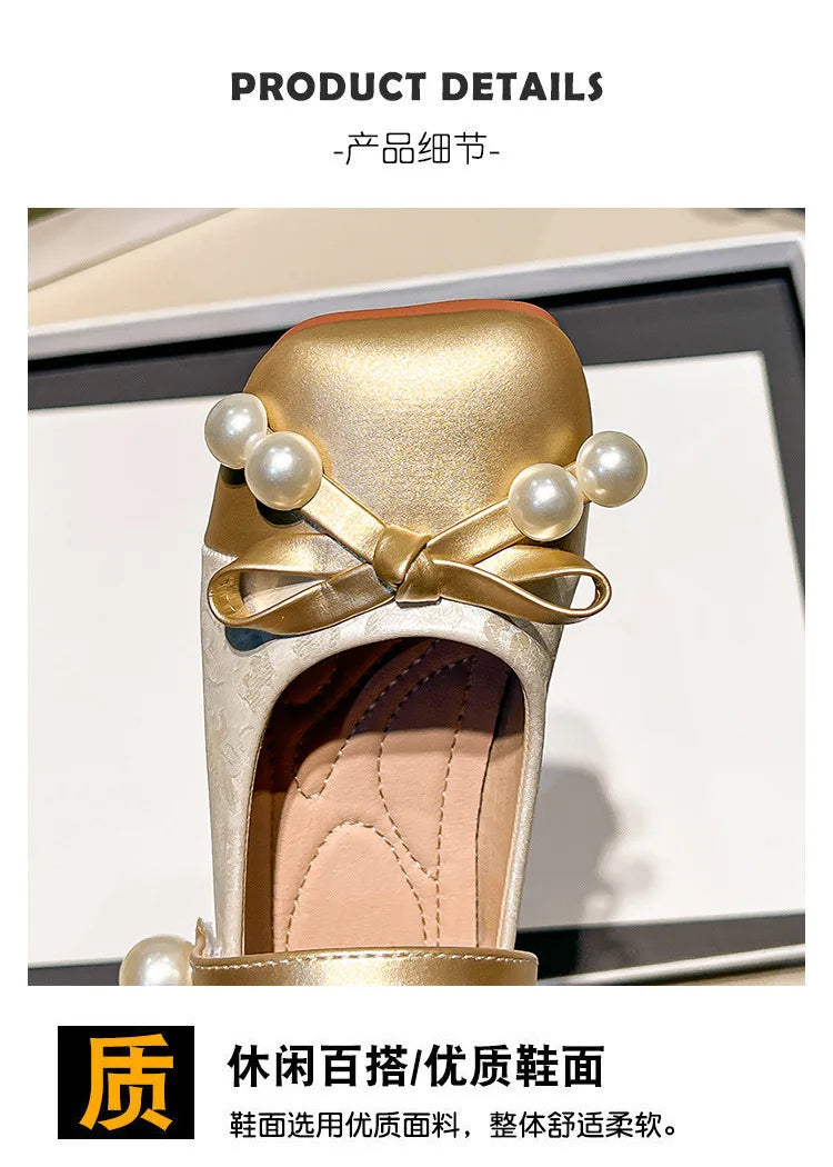 Fashion Girls' Shoes  Spring New Kids Leather Shoe Simple Versatile Girls Princess Shoes Anti Slip Child Flat Casual Shoe