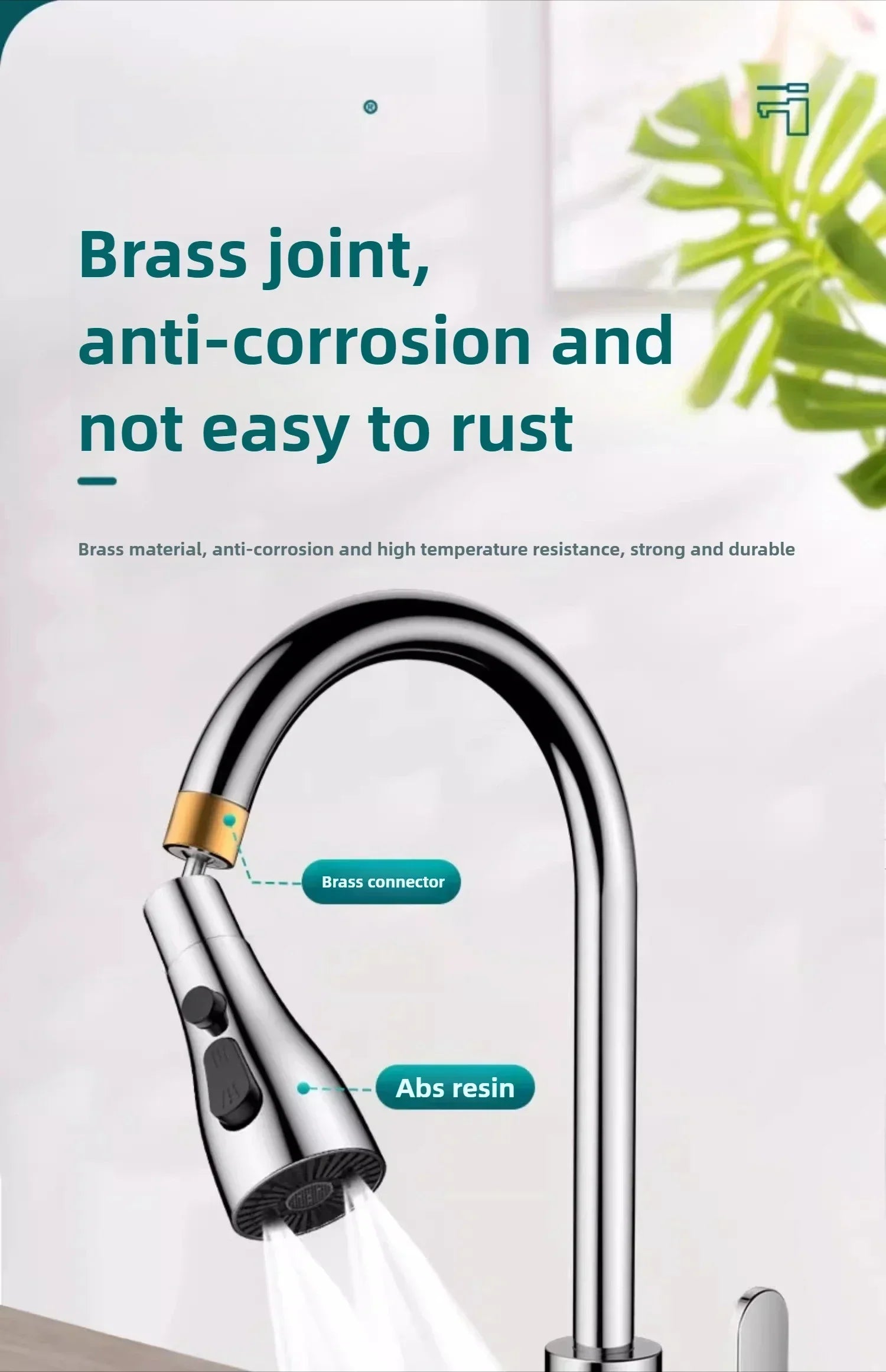 Universal 360° Rotate Kitchen Faucet Extender Aerator Plastic Splash Filter Kitchen Washbasin Faucet Bubbler Nozzle Aerator