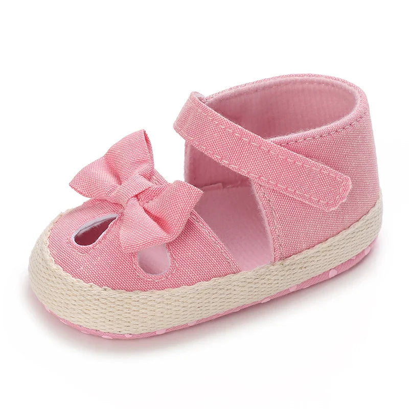 VALEN SINA 0-18M Newborn Baby Girls Summer Shoes Sandals First Walkers Newborn Shoes Casual Soft Sole Sandals Toddler Shoes (Available)