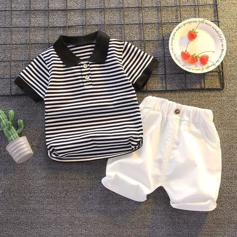 ChildrenBoys T-shirt Shorts Clothing set Kids Clothes Children's Sets  Summer Cotton Short sleeve fashion Suit2PCS