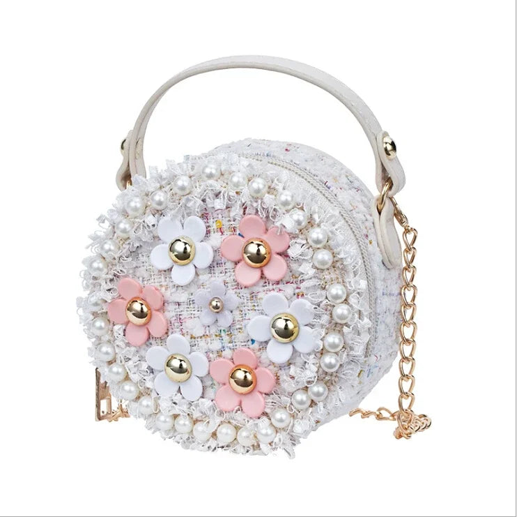 Women Bag Lady Little Girls Toddler Princess Lovely Bag Kids Baby Messenger Shoulder Crossbody Flower Bag