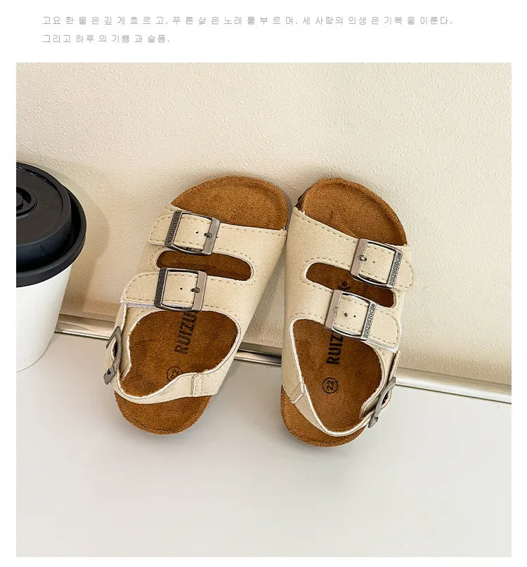 Boys Girls Summer Outdoor Soft Sole Anti Slip Kids Shoes Toddler Casual Open Toe Flat Sandals сандали