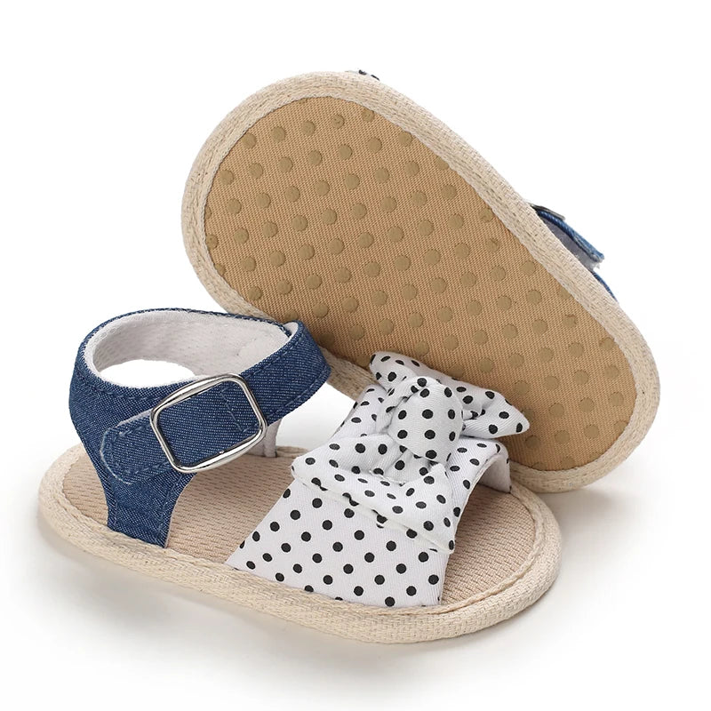 VALEN SINA 0-18M Newborn Baby Girls Summer Shoes Sandals First Walkers Newborn Shoes Casual Soft Sole Sandals Toddler Shoes (Available)