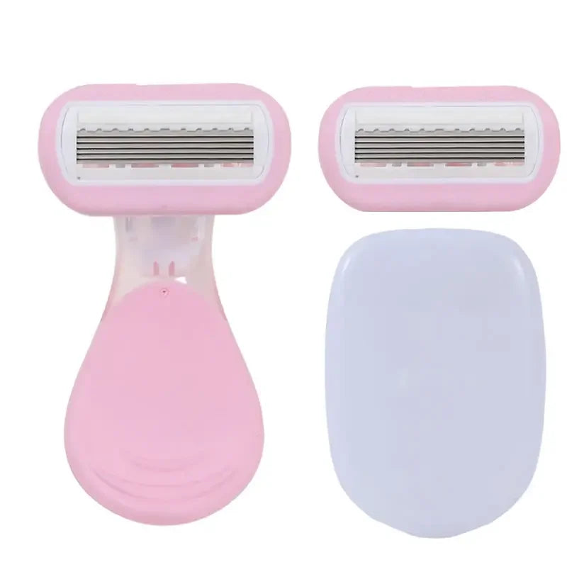Safe Soap Head Shaver Colorful Shell Design for Summer Underarm Bikini Trimming Women's Private Area Hair Remover