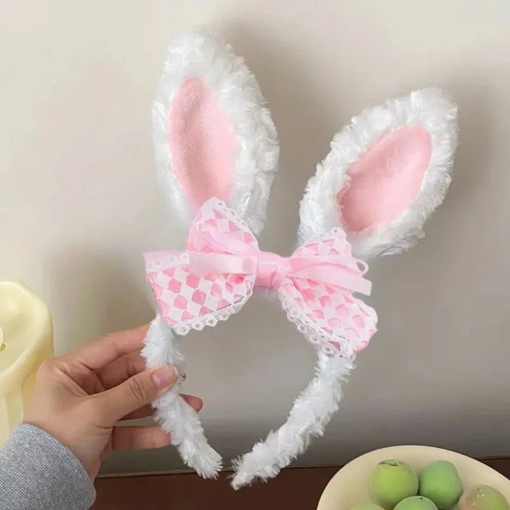 Easter Headband Cartoon-Inspired Party Props Hairband Lolita Cosplay Headwear Playful Rabbit Ear Headband For Themed Parties