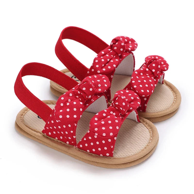 VALEN SINA 0-18M Newborn Baby Girls Summer Shoes Sandals First Walkers Newborn Shoes Casual Soft Sole Sandals Toddler Shoes (Available)