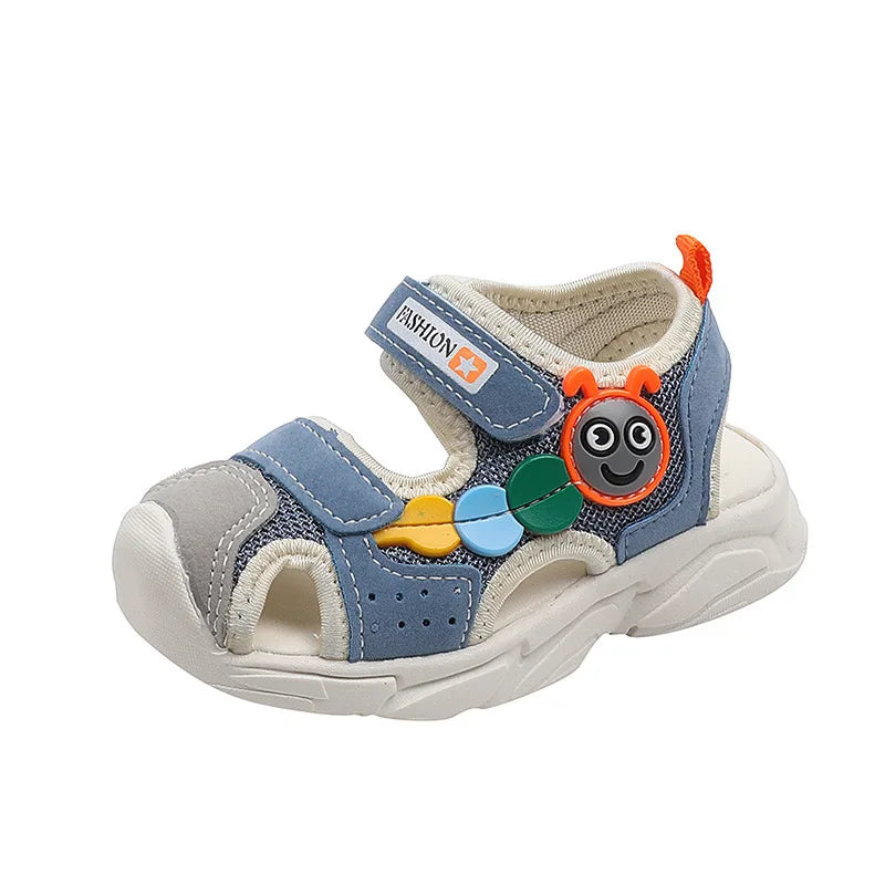 Girls Kids Sandals Soft Comfortable Closed Toe Protective Sandals,Cartoon Colorful Cute Shoes Kids Summer Boys Girls