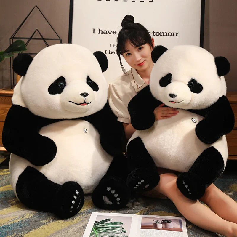 Adorable Base Simulation Lifelike Giant Panda FuBao Plush Toys Kawaii Stuffed Animals Soft Bears Baby Appease Doll Gifts