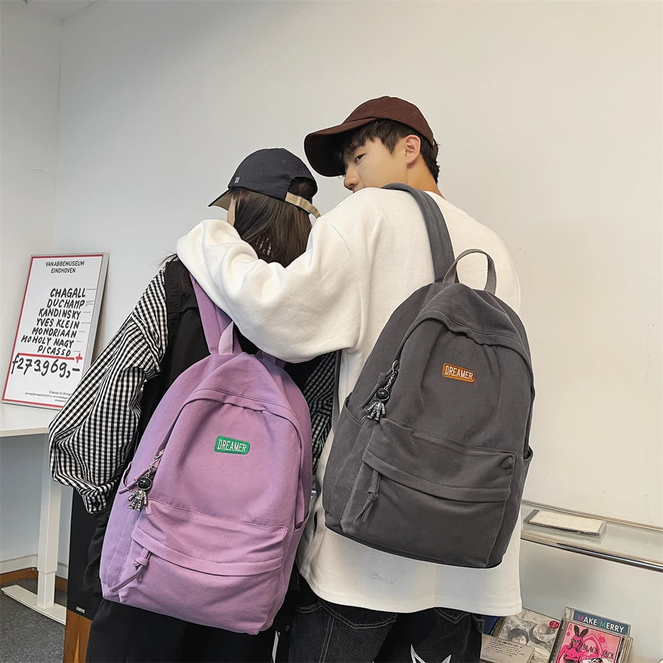 Fashion Big Backpack Lovers Travel Bagpack Women Laptop Mochila For Teenager Boys Bookbag New College School Bag Men Rucksack