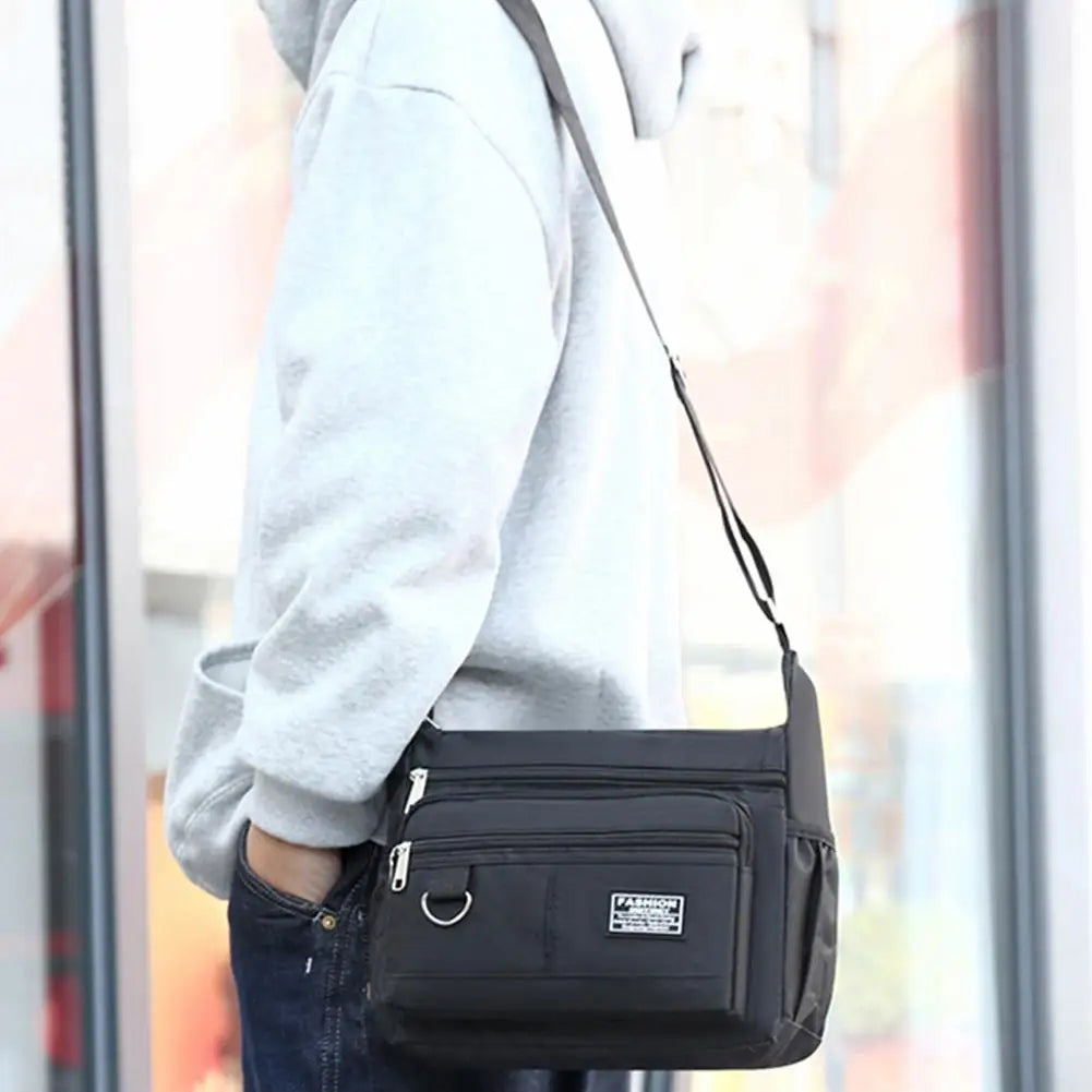 Men's Messenger Bag Men Crossbody Bag Single Shoulder Bags Big Capacity Storage Bag Multi-Pockets Business Crossbody Bags