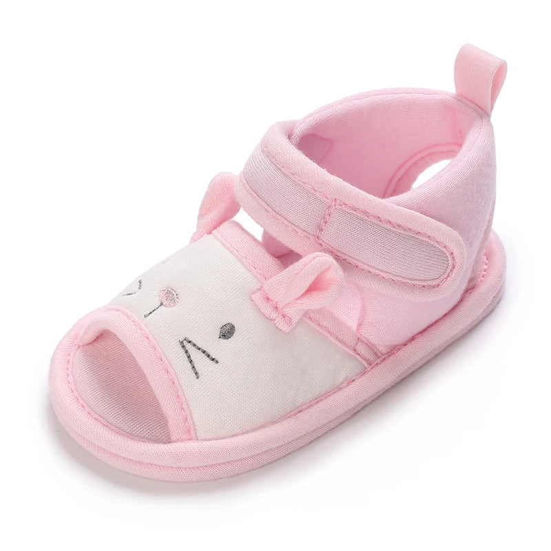 VALEN SINA 0-18M Newborn Baby Girls Summer Shoes Sandals First Walkers Newborn Shoes Casual Soft Sole Sandals Toddler Shoes (Available)