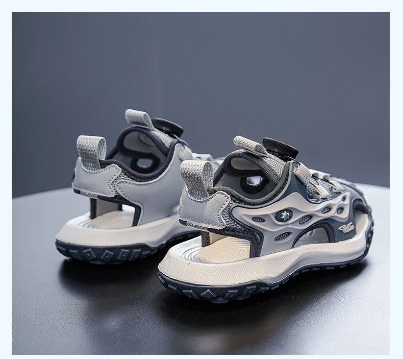 Kids Summer Shoes Girls Outdoor Protecting Toes Beach Sandal Water Shoes Casual Pink Non-slip Children Shoes Breathable Boys