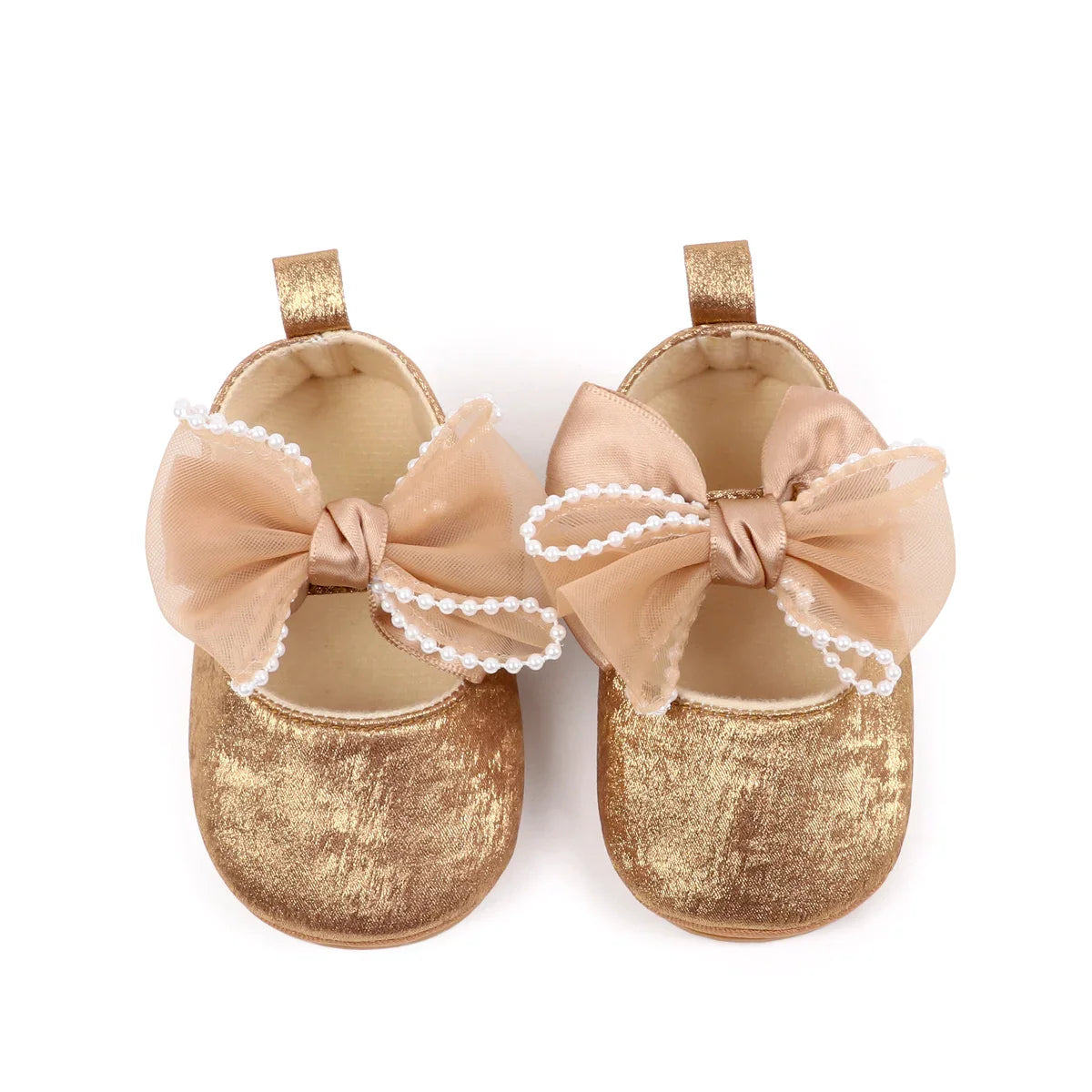 Baby Shoes Girl Baby Cute Bow PU Princess Shoes Soft Cloth Sole Comfortable Walking Shoes Spring and Autumn Sweet Design