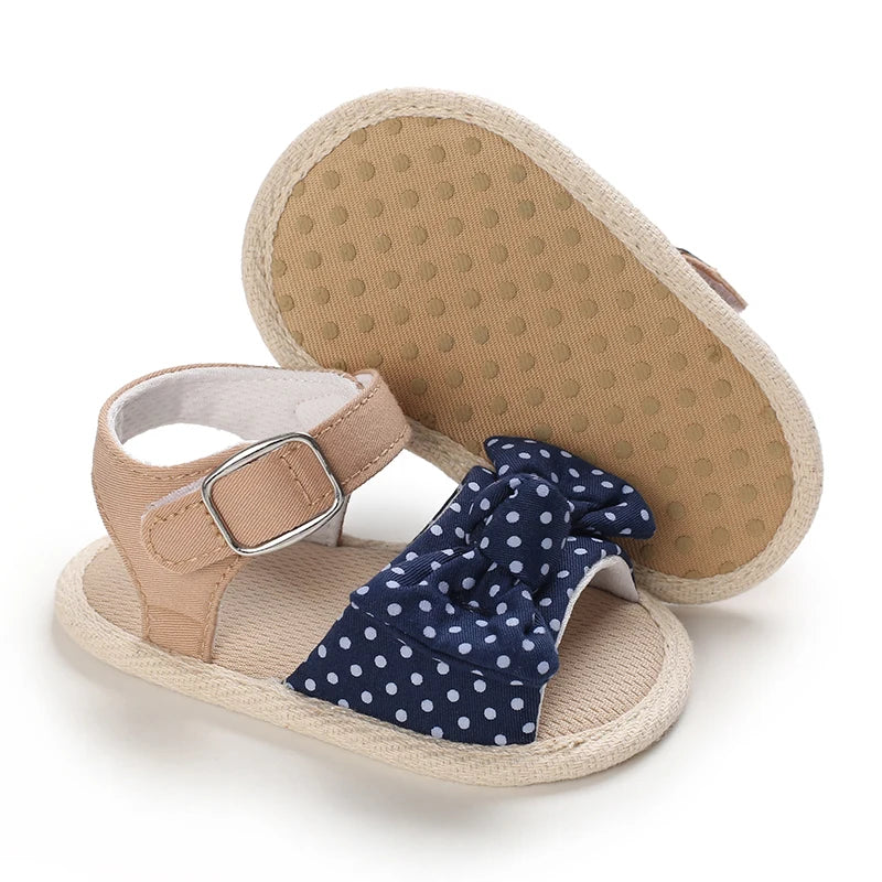 VALEN SINA 0-18M Newborn Baby Girls Summer Shoes Sandals First Walkers Newborn Shoes Casual Soft Sole Sandals Toddler Shoes (Available)