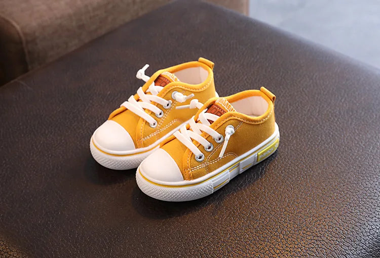 New Children's Canvas Shoes Fashion Baby Board Shoes Girls' Breathable Single Shoes Boys' Casual Shoes