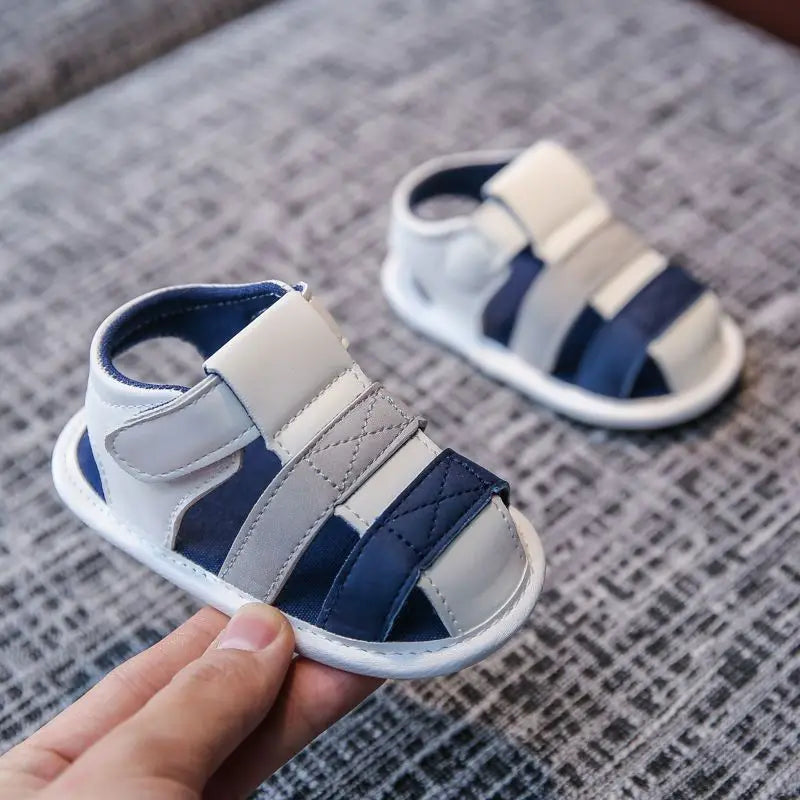 Baby Shoes For Boys and Girls  Summer With Perforated Sandals and Non Slip Soft Soles For Learning To Walk