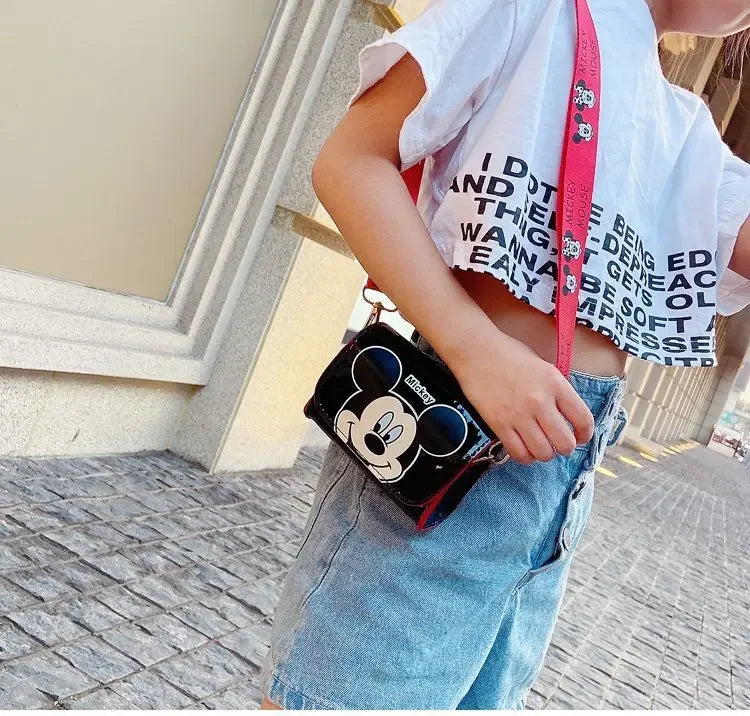 Cartoon Women's Bag Mickey Mouse Pictures Shoulder Bags Cute Girl Messenger Bag Coin Purse Fashion Anime Women Bags Gifts