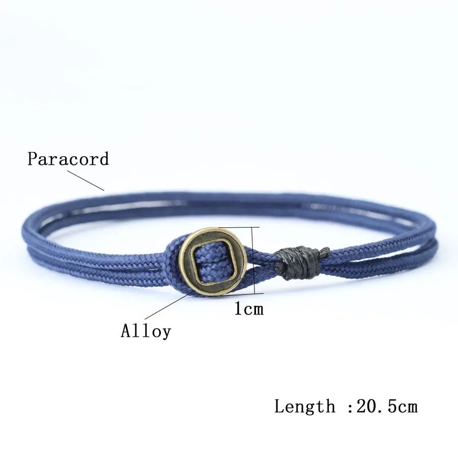 Novel Mens Bracelet With String Handmade Duoble Cord Braslet Easy Hook Wrap Braclet Husband Boyfriend Gift Pulsera Hombre Joias