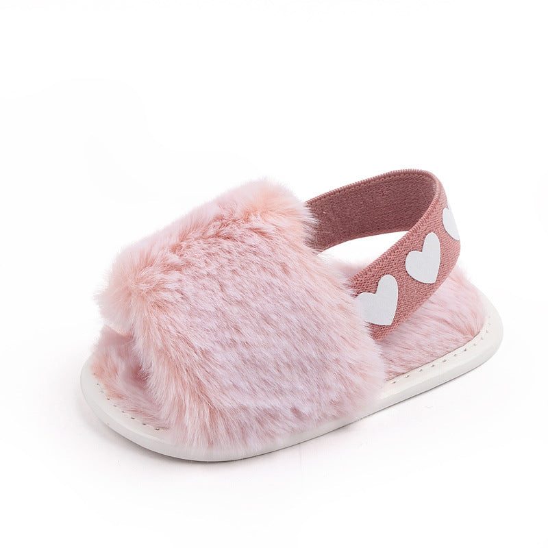 Fashion Faux Fur Baby Shoes For Newborn Spring Winter Cute Infant Toddler Baby Boys Girls Shoes
