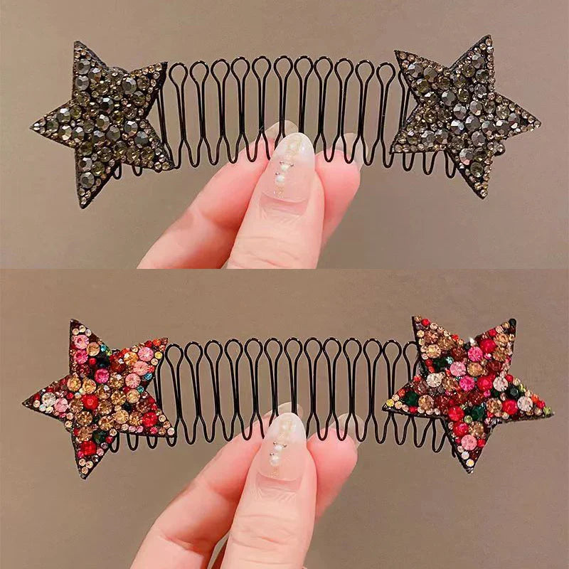 Camellia Hair Comb Invisible Bangs Hair Clip Tidy Artifact Hair pin Girls Hairpin Women Tools Fixed Inser Comb Hair Accessories