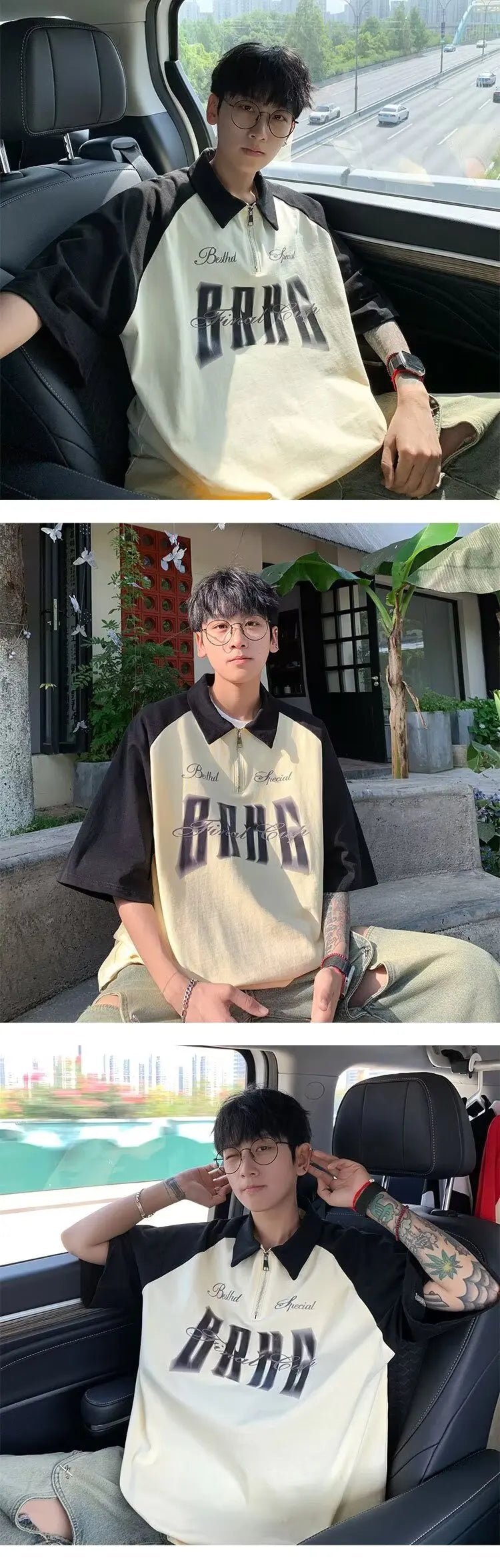 Short Sleeved Polo Shirt For Men Summer American Retro Casual Sportswear Cool And Trendy T-shirt Explosive Street Half Sleeve