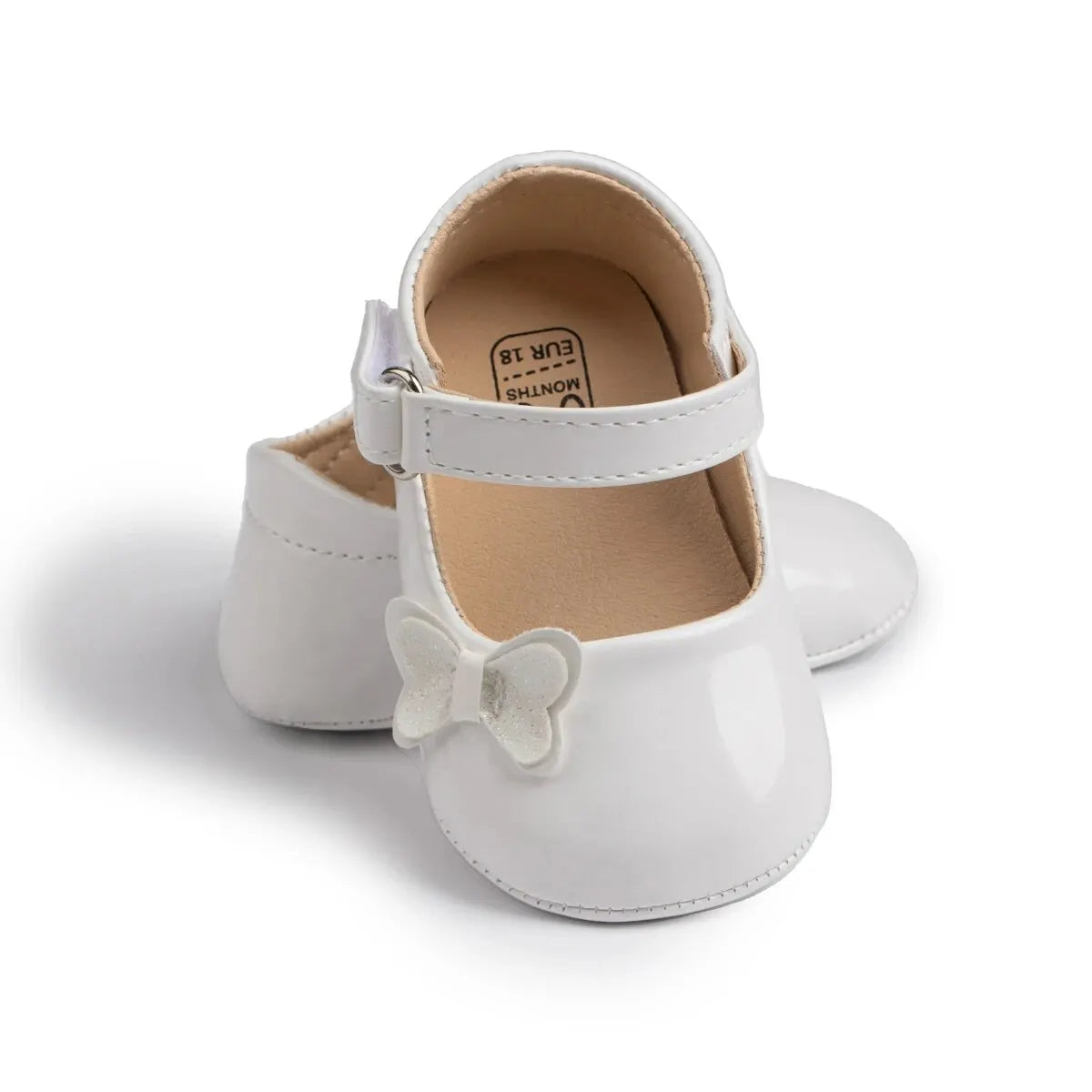 Meckior Baby Girl Shoes Newborn PU Leather Bowknot Dress Infants Shoes Rubber Non-Slip Toddler First Walker Baby Shoes Girls