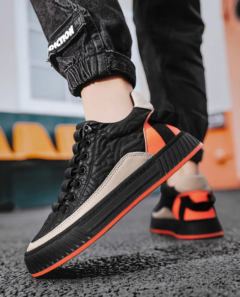 Men Sneakers Fashion Trend Luxury Brand Casual Flat Shoes Vulcanize Shoe Male Outdoors Non-slip wear-resistant Hiking Shoes 2023 (Available)