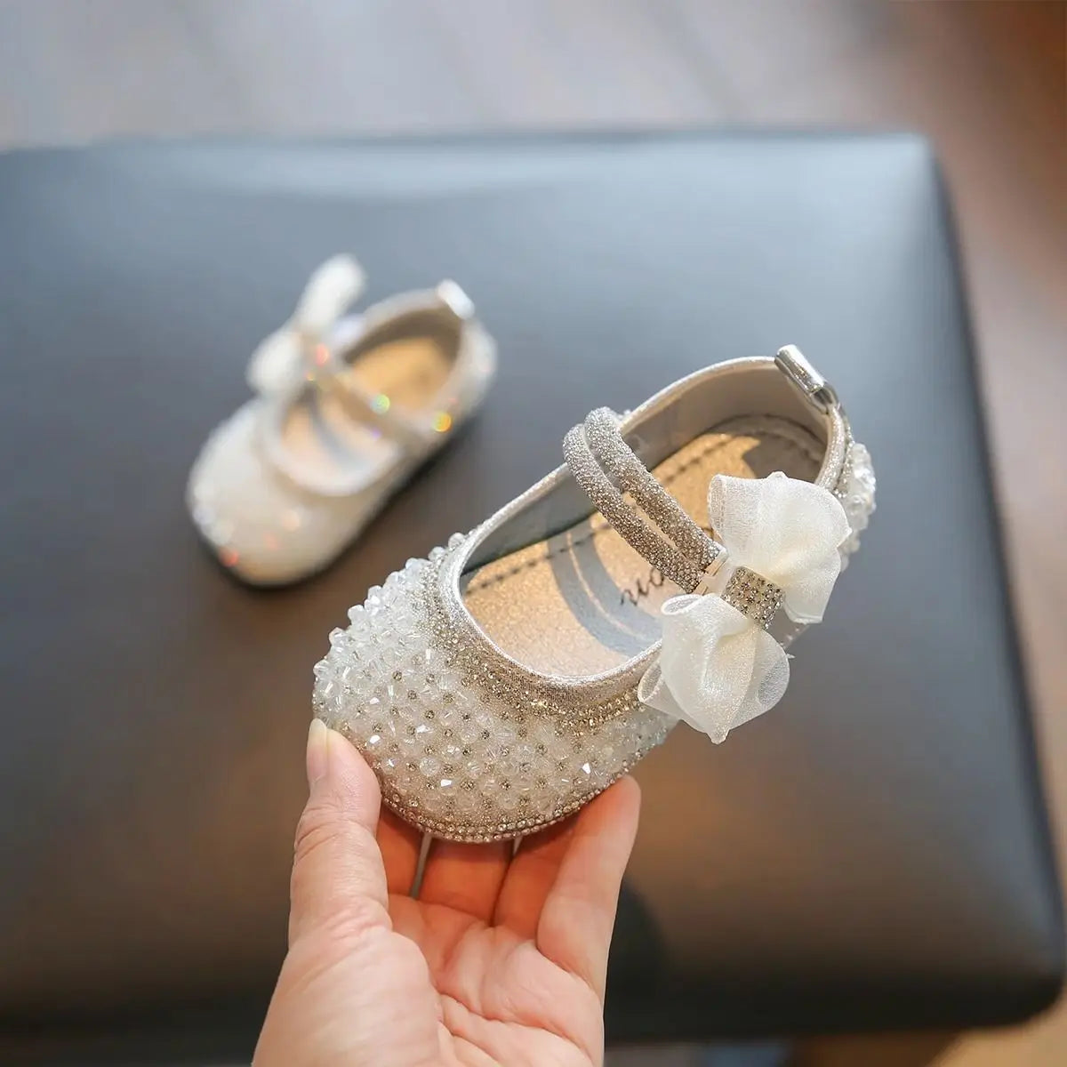 Brand Children Shoe Spring New Soft Soled Baby Shoe Fashion Girl Princess Shoes Formal Shoe Crystal Girl Shoes Chaussures Enfant