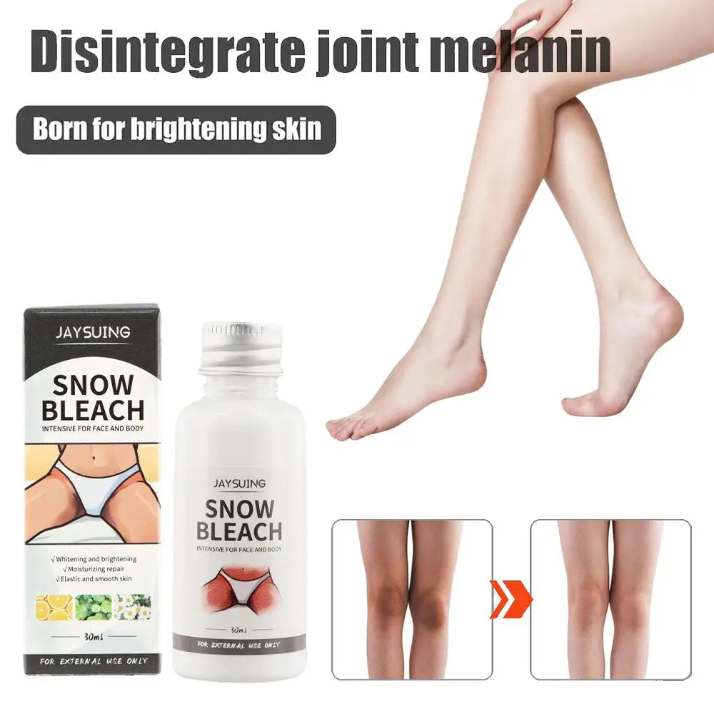 Glowhite Snow Bleach Cream  Hyperpigmentation Lightens Dark Spots Penetrates Skin Layers Brightens Moisturizes Armpit Neck