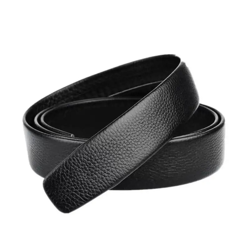 39BD Men Belt No Buckle Leather Belt Without Buckle For Men Waistband Pant Belt Leather Automatic Belt No Buckle Belt