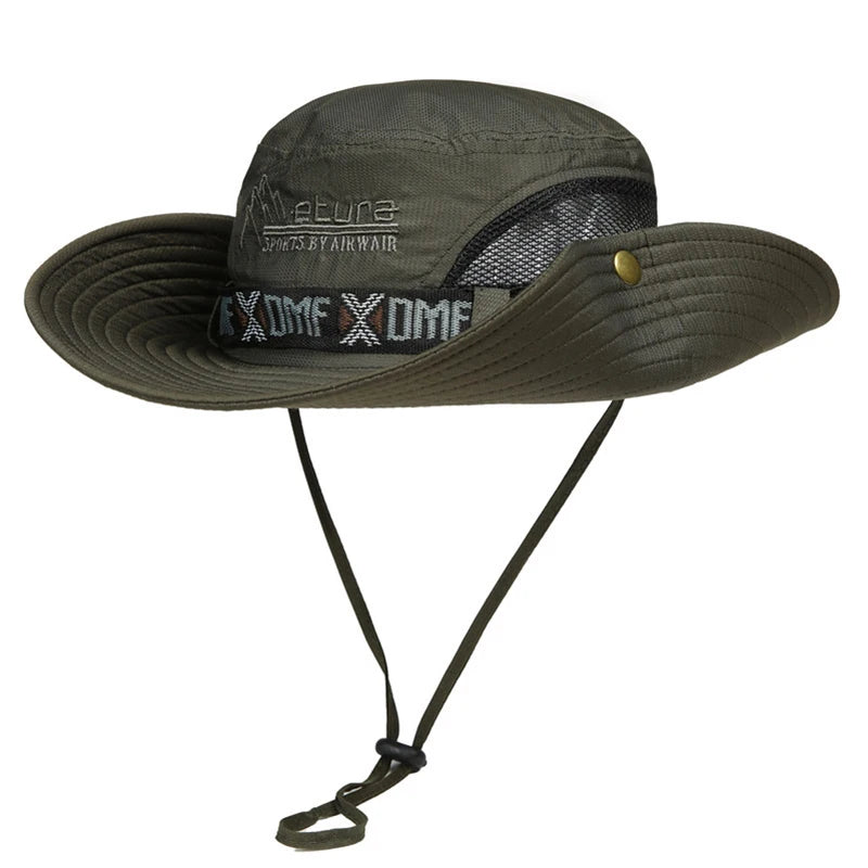 Outdoor Fishing Fisherman's Hat Men's Large Brim Sun Hat Summer Sun Protection Hat
