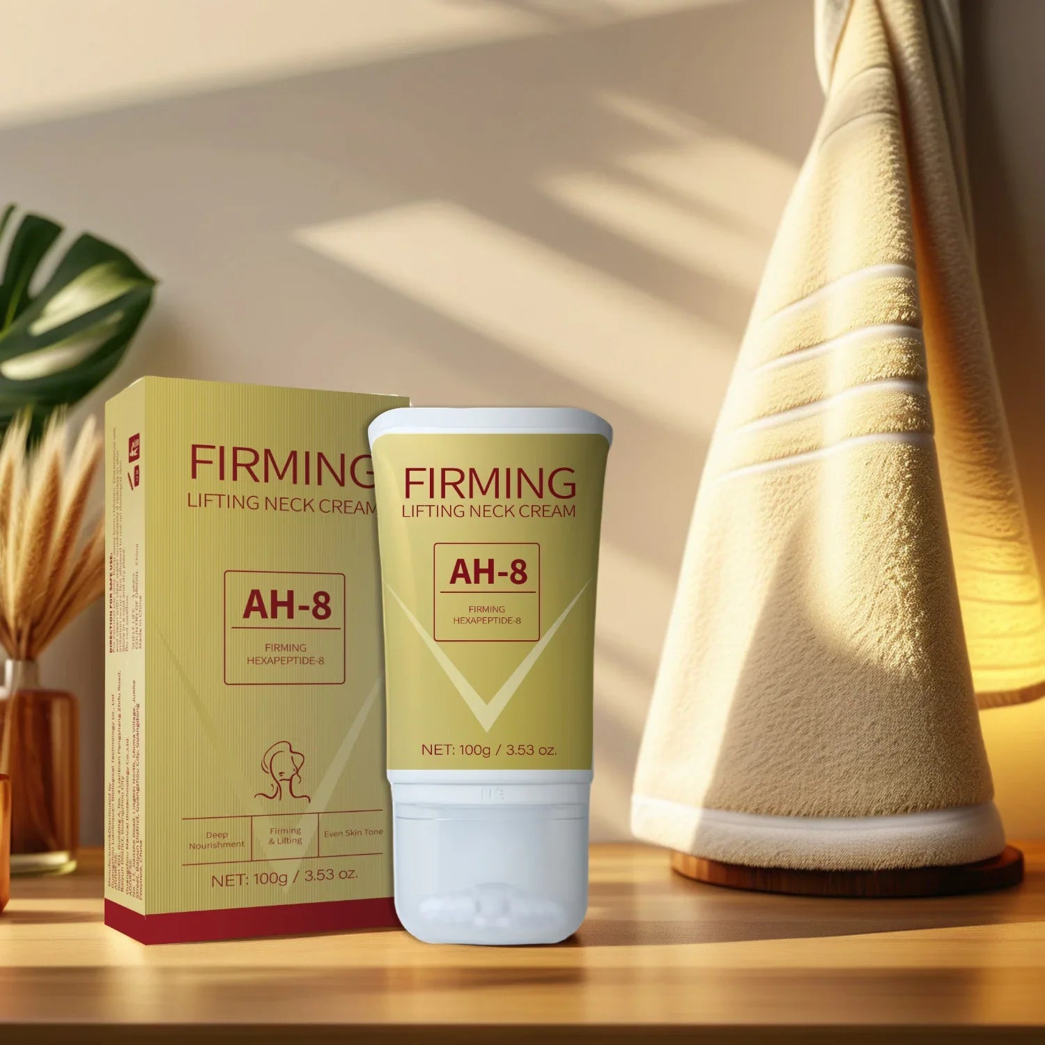 Firming Lifting Neck Cream for Crepey Skin Comfort Roller Neck Cream Deeply Moisturizing Tightening Lotion Skin Care