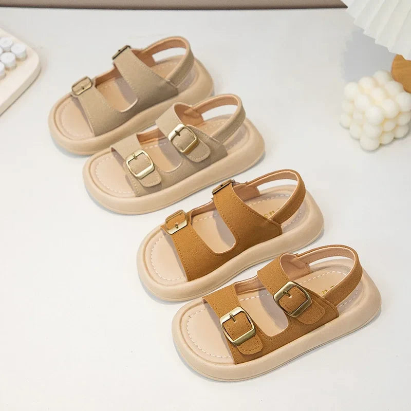 New Fashion Korean Style Soft Sole Anti-slippery Versatile Open-toe Roman Beach Shoes