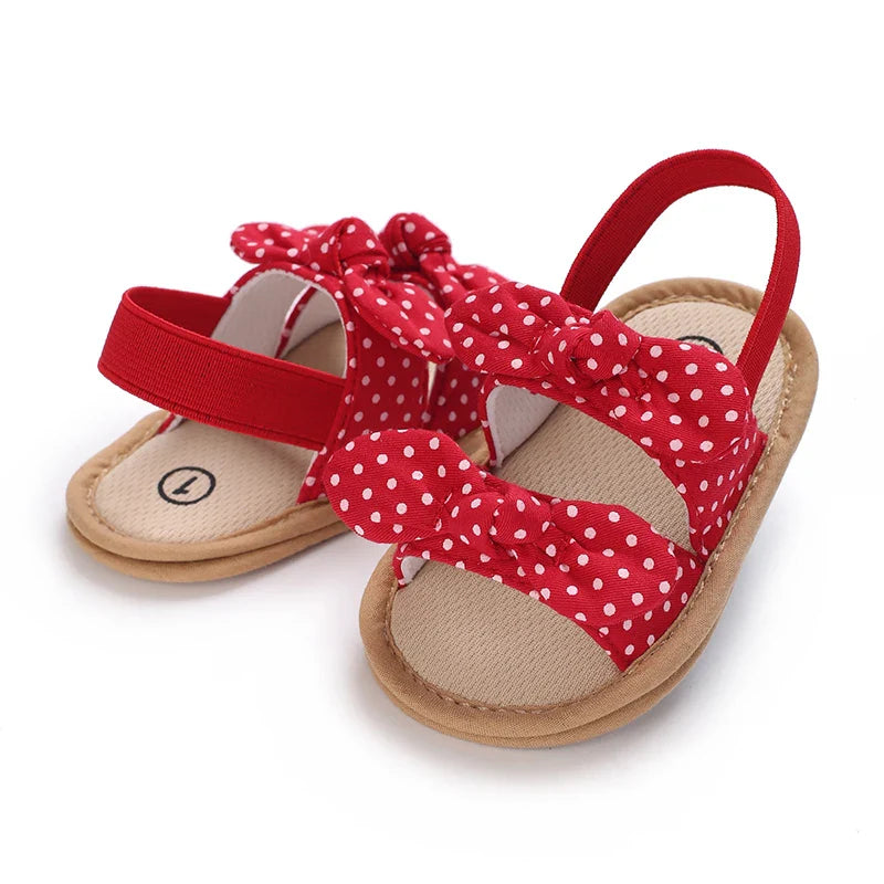 VALEN SINA 0-18M Newborn Baby Girls Summer Shoes Sandals First Walkers Newborn Shoes Casual Soft Sole Sandals Toddler Shoes (Available)
