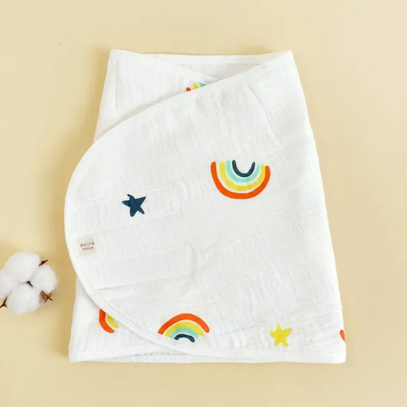 New Baby Swaddle Blanket 0-6 Months Strap Protect Belly Baby Sleeping Blanket Wrap for Newborn