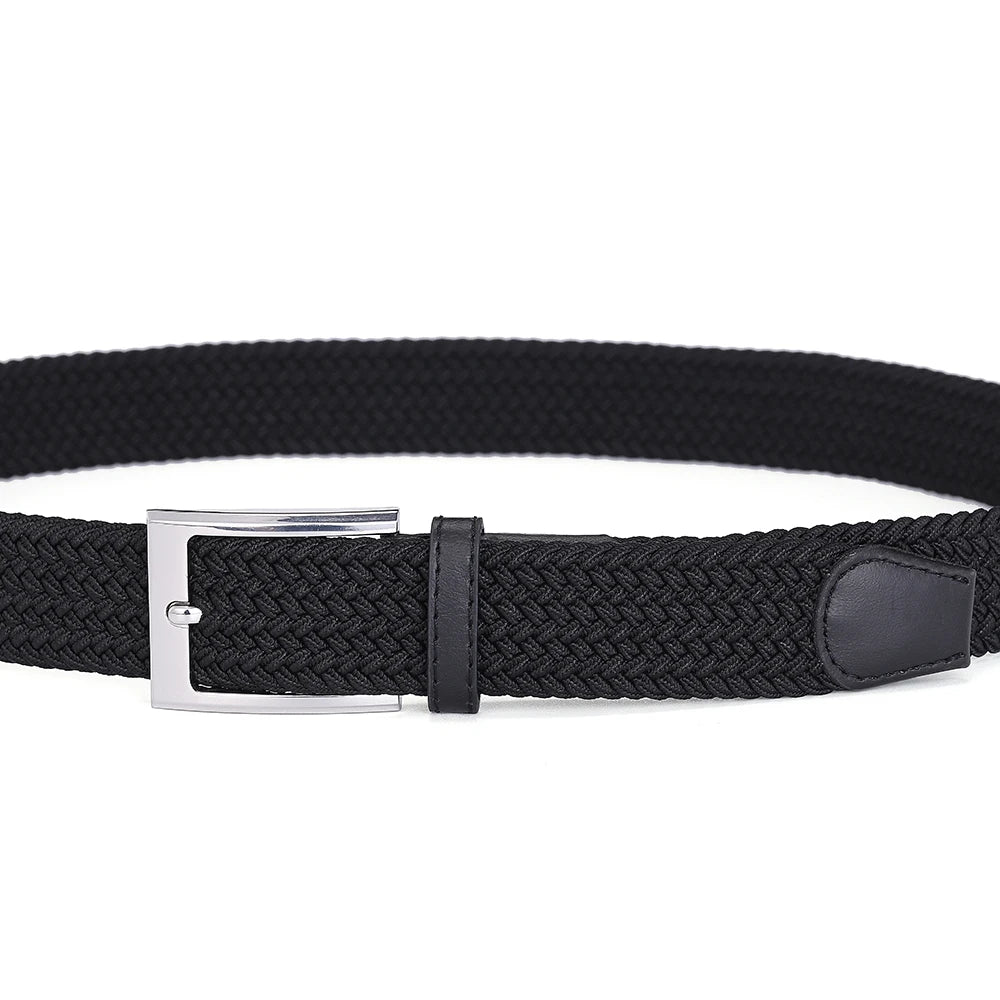 Men's Belt Male Elastic Belts for Men Cinturones Para Hombre Black Mens Belts Jeans Ceinture Homme De Caballero Luxury Designer