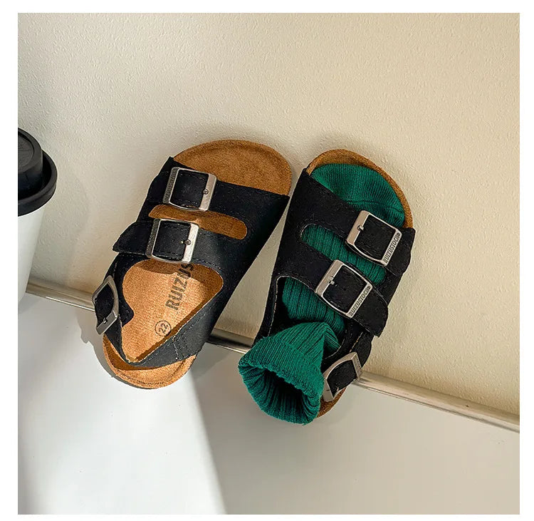 Boys Girls Summer Outdoor Soft Sole Anti Slip Kids Shoes Toddler Casual Open Toe Flat Sandals сандали