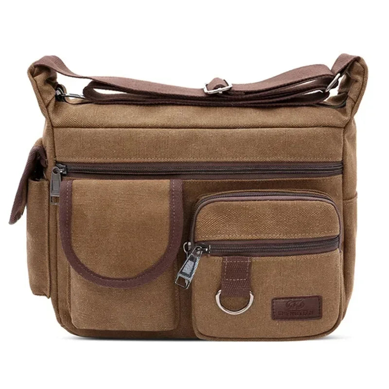 Casual Tote Travel Male Crossbody Bag Men's Canvas Shoulder Bags Luxury Messenger Bags Fashion High Quality Handbag Chest Bag