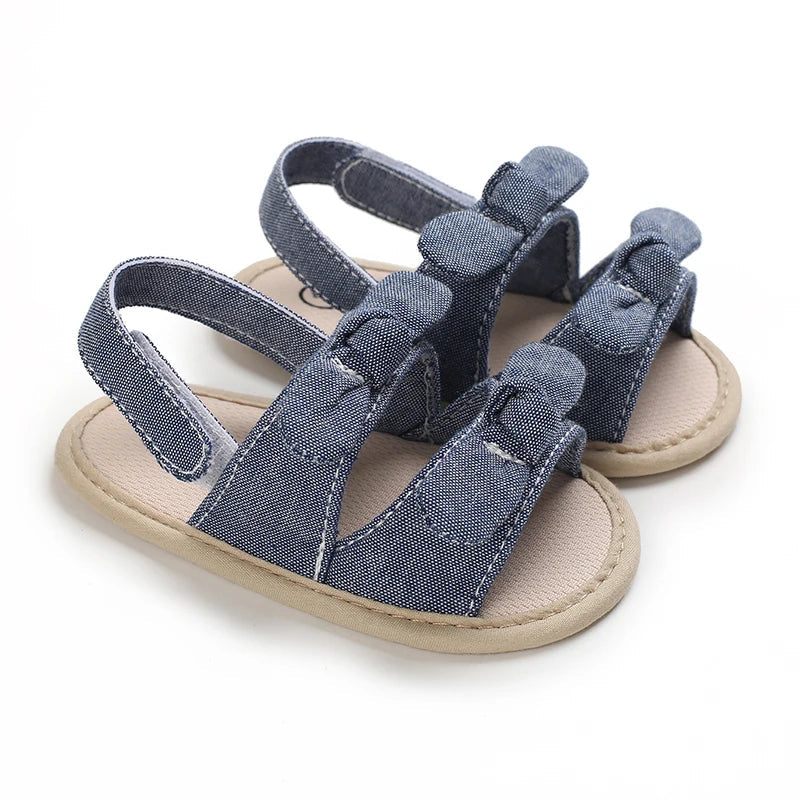 VALEN SINA 0-18M Newborn Baby Girls Summer Shoes Sandals First Walkers Newborn Shoes Casual Soft Sole Sandals Toddler Shoes (Available)