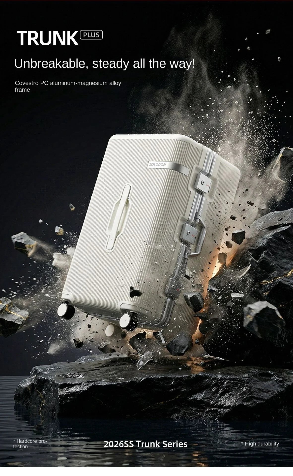 2026 New Luggage Aluminum Frame  ABS+PC 26/28 inch Large Size Travel Suitcases 20inch Cabin Bag Password Trolley Case