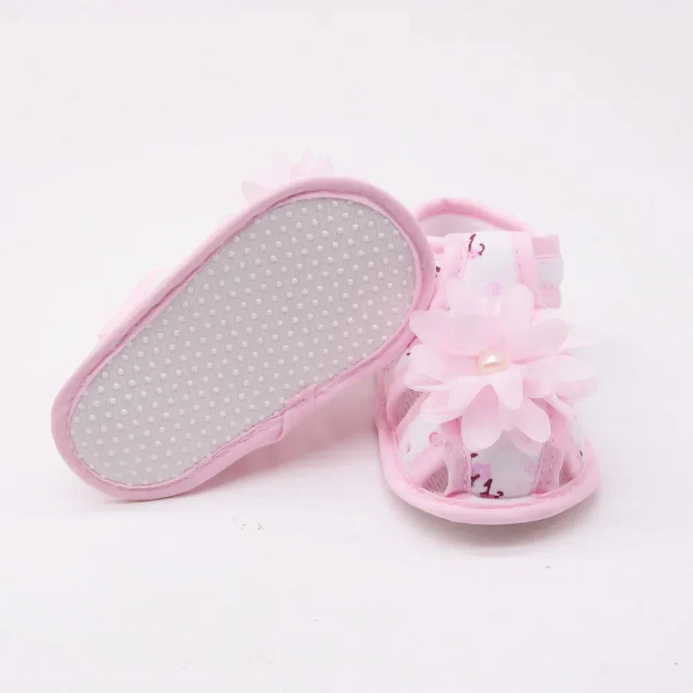 Newborn Infant Baby Girl Princess Bowknot Sandal Sneakers Toddler Soft Crib Walkers Casual Shoes