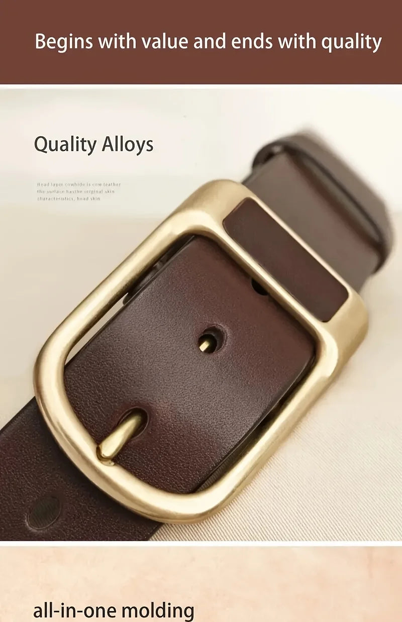 Men's Trendy Casual Belt For Men Coboy Style Belts Pin Buckle Belt Jeans Retro Belt Business Casual Belt