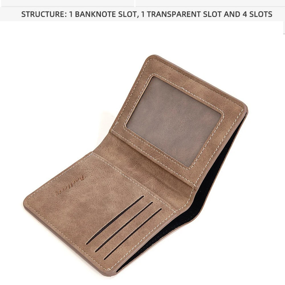 Baellerry Wallet for Men PU Leather Front Pocket Minimalist Money Clip Travel Essentials