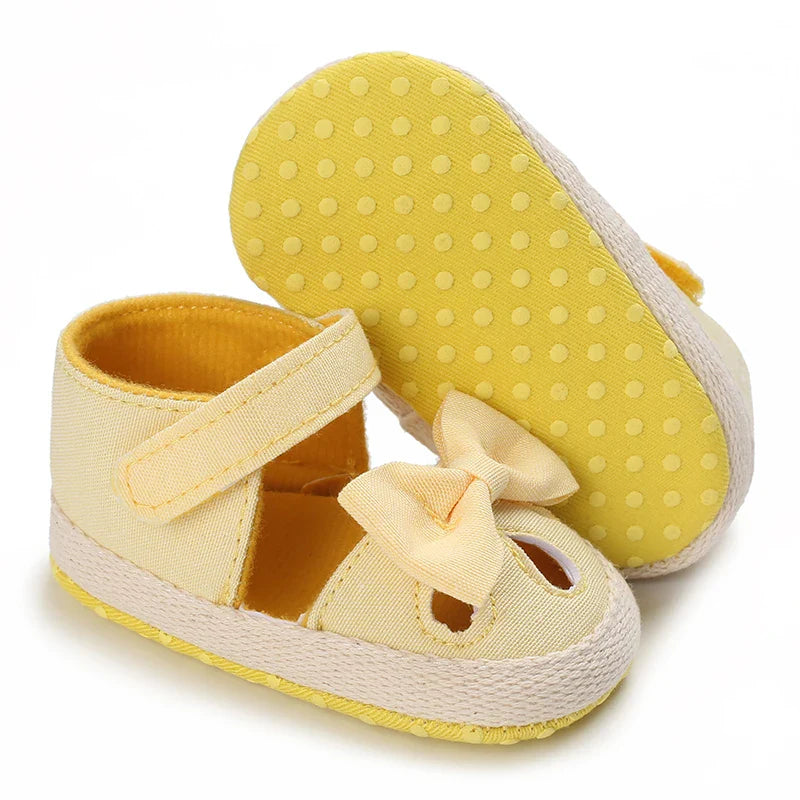 VALEN SINA 0-18M Newborn Baby Girls Summer Shoes Sandals First Walkers Newborn Shoes Casual Soft Sole Sandals Toddler Shoes (Available)