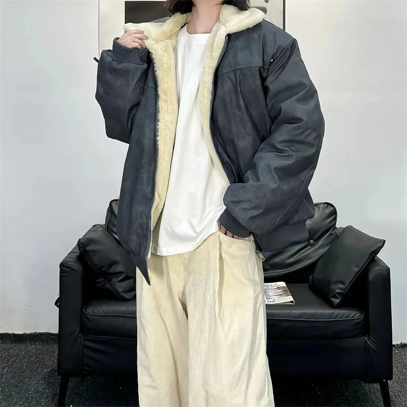 Men's Outerwear 2025 Winter New Style For Both men and Women Stylish and Warm Design High Street Cotton Jacket Fashionable Coat